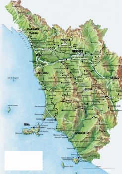 Map of Tuscany